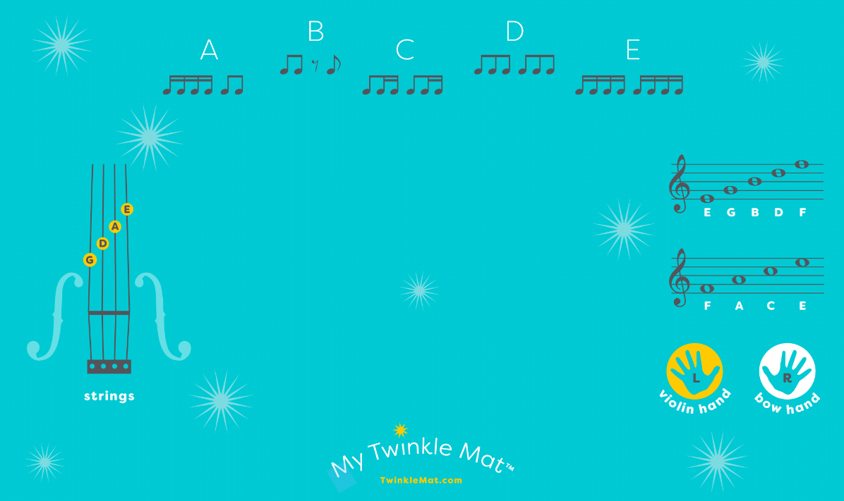 Twinkle Mat With Glossy Foot Stickers
